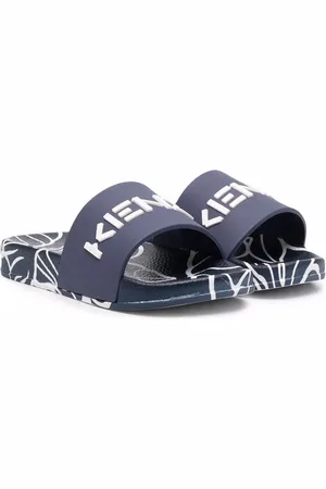 Kenzo Pantoletten mit Logo-Print