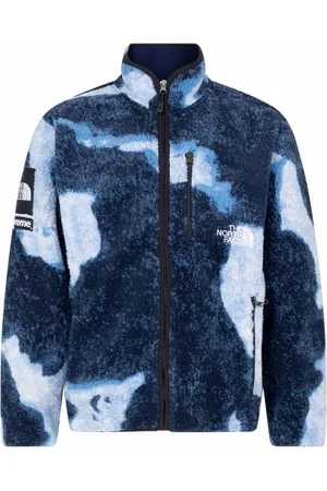 Supreme X TNF Fleecejacke mit Bleach-Effekt