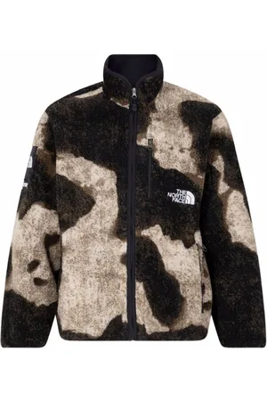 Supreme X TNF Fleecejacke mit Bleach-Effekt