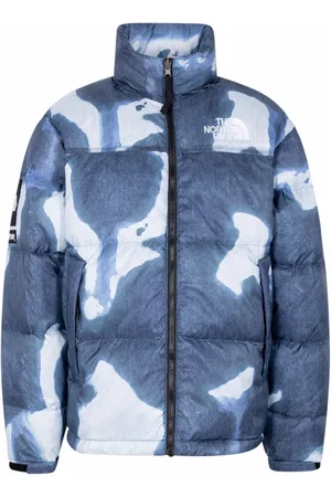 Supreme X TNF Nuptse Jacke mit Bleach-Effekt