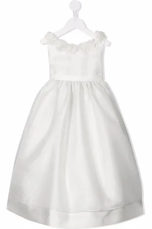 LA STUPENDERIA Kleid mit Blumen-Applikationen