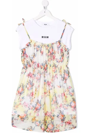 Msgm Hemdkleid mit Blumen-Print