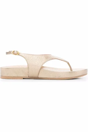 Stuart Weitzman Sandalen im Metallic-Look