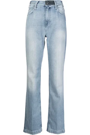 RTA Ausgeblichene Straight-Leg-Jeans