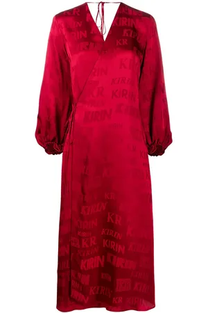 Kirin Wickelkleid aus Satin