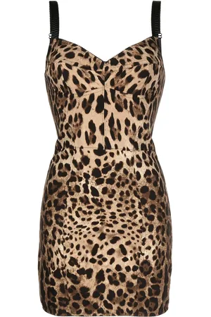 Dolce & Gabbana Minikleid mit Leoparden-Print