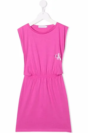 Calvin Klein Ärmelloses Jerseykleid mit Logo-Print