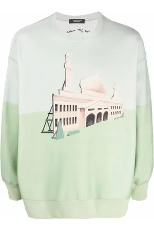 UNDERCOVER Sweatshirt mit Gebäude-Print