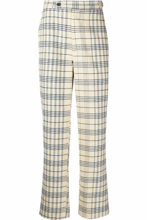 BODE Karierte Hose mit geradem Bein