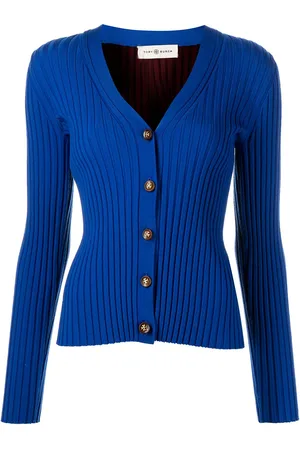 Tory Burch Gerippter Cardigan mit Knöpfen