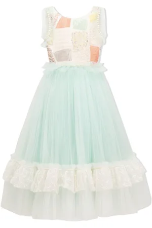 Tulleen Ausgestelltes Paillettenkleid