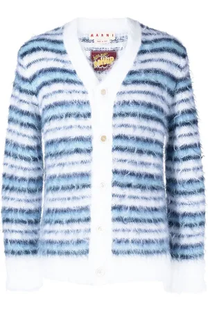 Marni Gestreifter Cardigan mit V-Ausschnitt