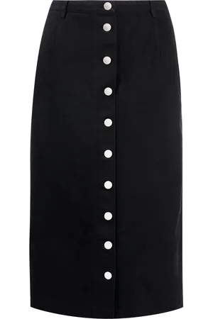 RAF SIMONS Midirock mit Knöpfen