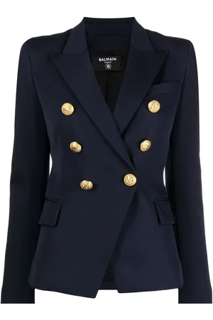 Balmain Doppelreihiger Laine Blazer