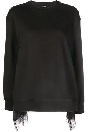 GOEN.J Sweatshirt mit Spitzenborten