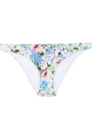 Ganni Blumiges Bikinihöschen