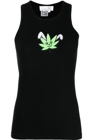 Natasha Zinko Top mit Logo-Print