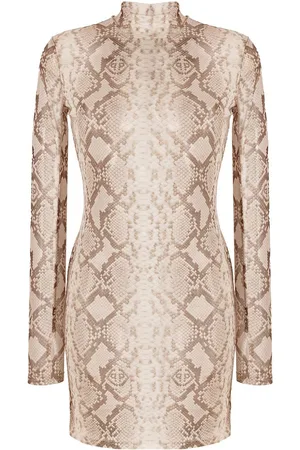 Philipp Plein Kleid mit Schlangenleder-Print