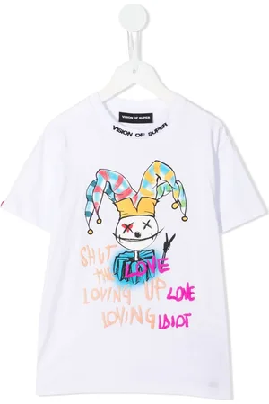 Vision Of Super T-Shirt mit Baby Drawing Clown-Print