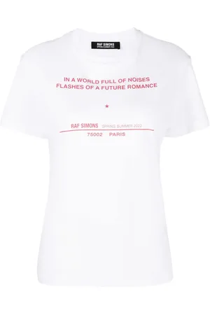 RAF SIMONS T-Shirt mit Tour-Print