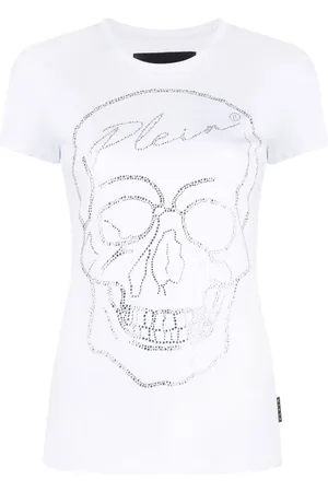 Philipp Plein Skull motif rhinestone-embellished T-shirt
