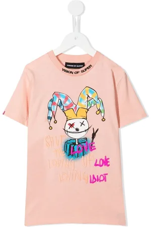 Vision Of Super T-Shirt mit Baby Drawing Clown-Print