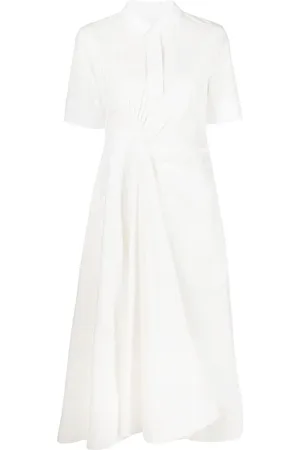 Jil Sander Gerafftes Midikleid