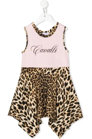 Roberto Cavalli Kleid mit Leoparden-Print