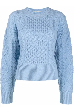 Stella McCartney Cropped-Pullover mit Aran-Strickmuster
