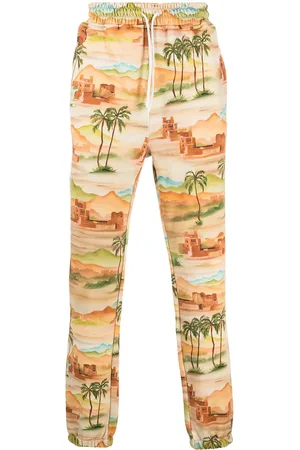 Les Benjamins Jogginghose mit Landschafts-Print