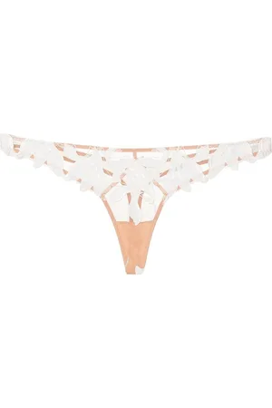 FLEUR DU MAL Damen Hipsters - Lily embroidered hipster thong