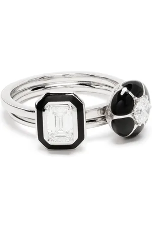 SELIM MOUZANNAR 18kt white gold Mina diamond ring set