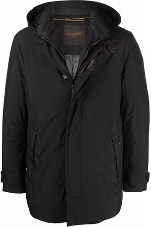 MOORER Kapuzenmantel im Layering-Look