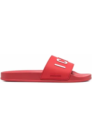 Dsquared2 Pantoletten mit Logo-Prägung