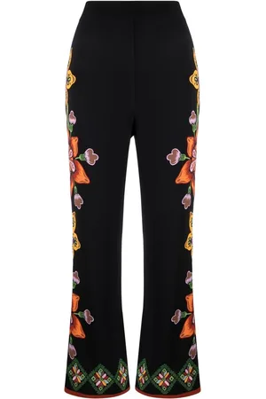 La DoubleJ Gerade Hose mit Print
