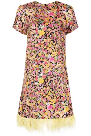 La DoubleJ Minikleid mit Federn