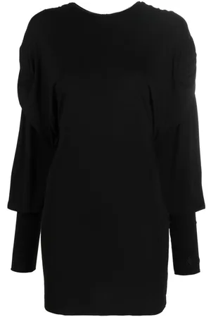 The Attico Kleid mit gerafften Ärmeln