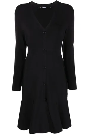 Karl Lagerfeld Strickkleid mit Knöpfen