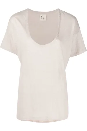 Paula T-Shirt mit tiefem V-Ausschnitt
