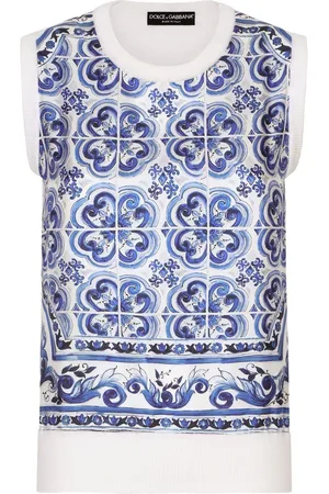 Dolce & Gabbana Pullover mit Majolica-Print