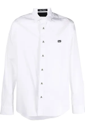 Philipp Plein Hemd mit Logo-Schild