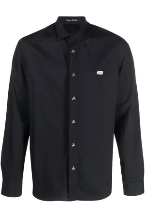 Philipp Plein Hemd mit Logo-Schild
