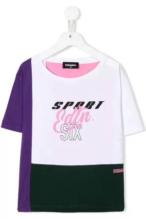 Dsquared2 Mädchen Shirts - Colour-block logo T-shirt