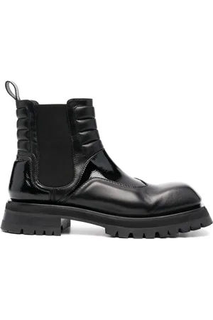 Balmain Stiefel mit gesteppten Einsätzen