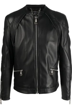 Philipp Plein Bikerjacke mit Reißverschluss