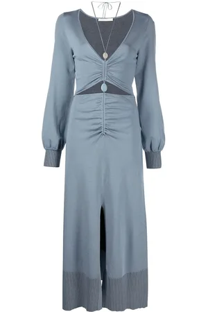 Simkhai Gerafftes Midikleid mit Cut-Out