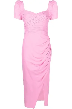 Self-Portrait Midikleid mit Raffung