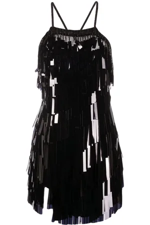 The Attico Schmales Kleid mit Pailletten