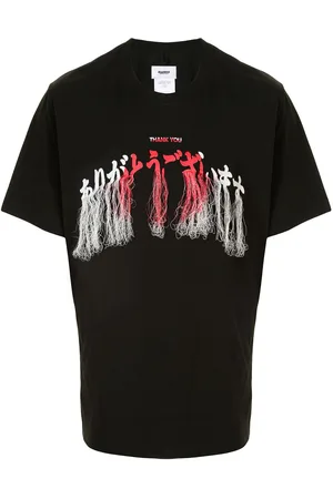 DOUBLET Besticktes T-Shirt mit Fransen