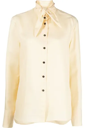 Jil Sander Bluse mit Schleifenkragen